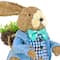 10&#x22; Bunny in Blue Coat Tabletop Accent